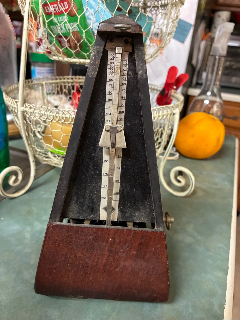 This is a vintage Wittner mechanical metronome